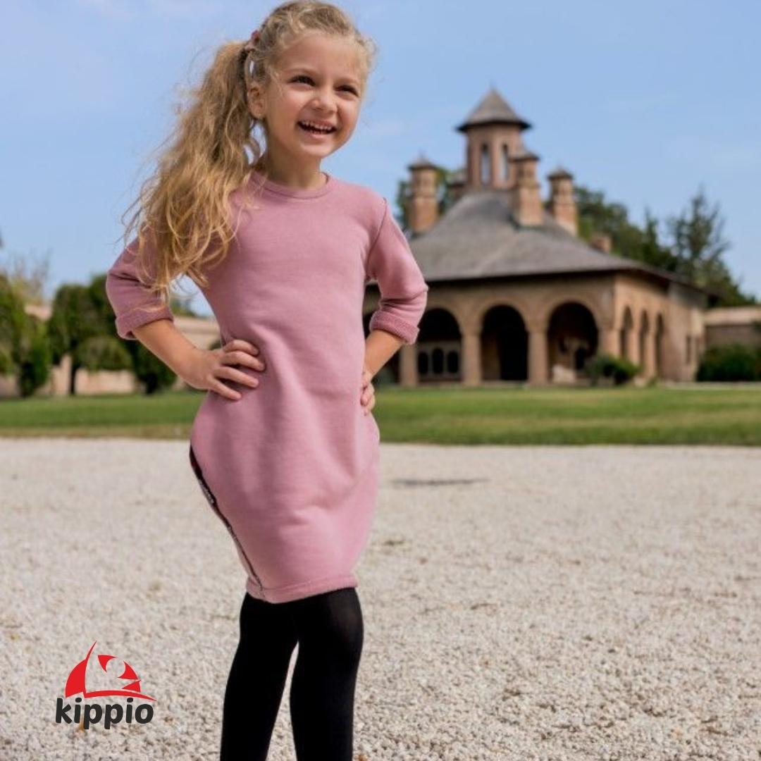 Rochie roz pudra Confort - imagine 4