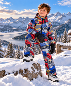 Alternative view of Sport cars waterproof ski suit