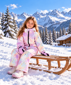 Gold unicorn waterproof ski suit - Image 3