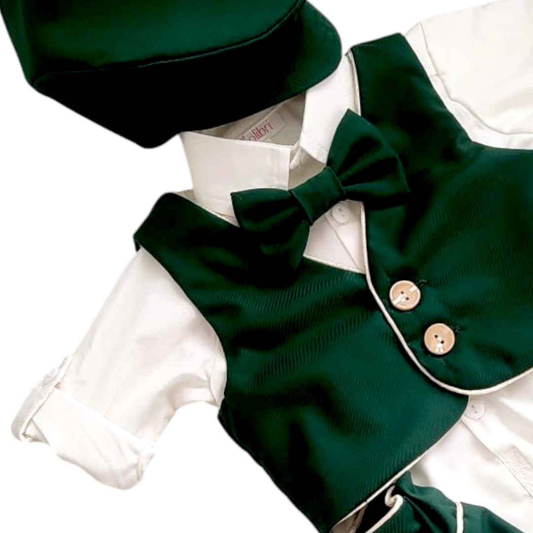 Costum Benjamin (forest green) - imagine 2