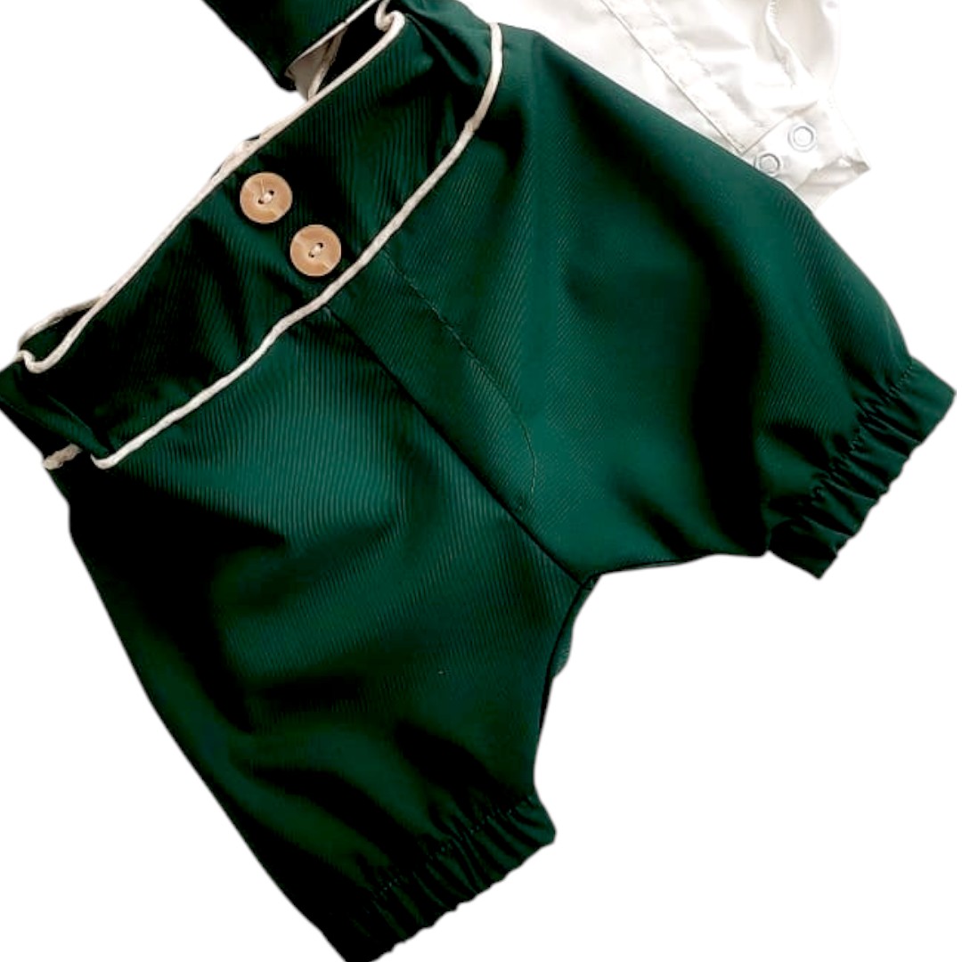 Costum Benjamin (forest green) - imagine 3