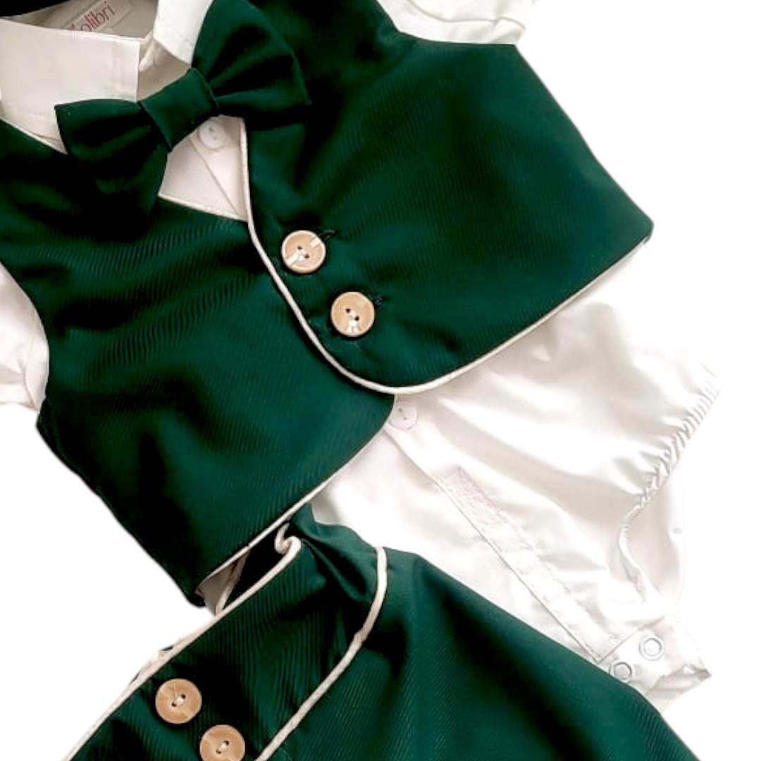 Costum Benjamin (forest green) - imagine 4