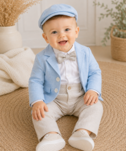 (Română) Costum de botez Mr. Blue